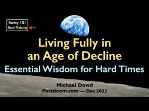 Sanity 101: Living Fully in an Age of Decline (Basic Training) Essential Wisdom for Hard Times - 90 mins